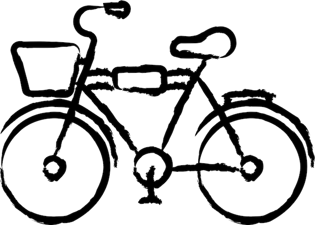 Велосипедная векторная иллюстрация
