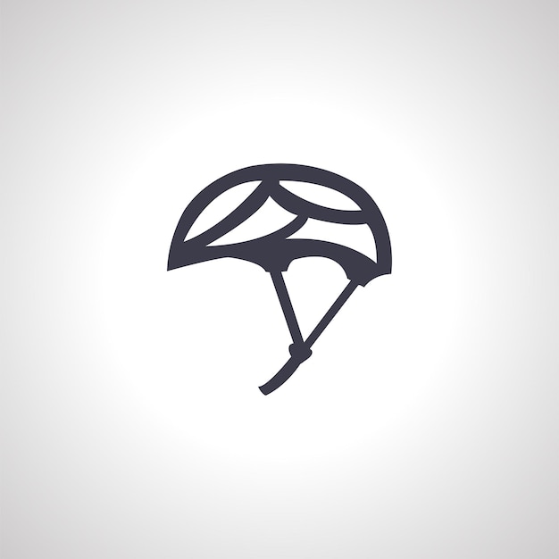 Bicycle helmet isolated icon helmet icon