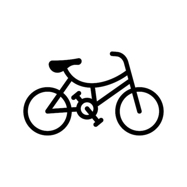 bicycle icon vector design template in white background