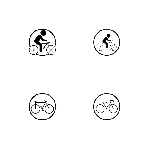 Bicycle Icon Vector Design Template