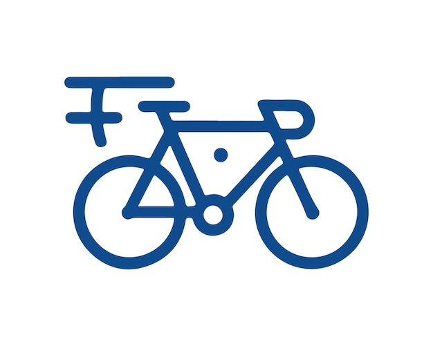 bicycle icon vector logo sjabloon