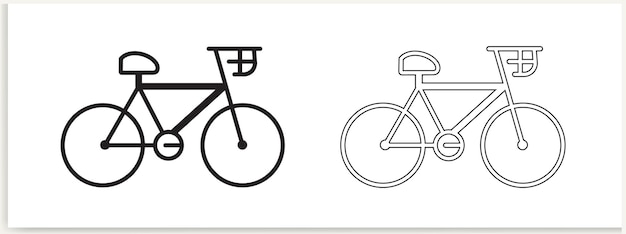 Bicycle icon on white background Vector illustration