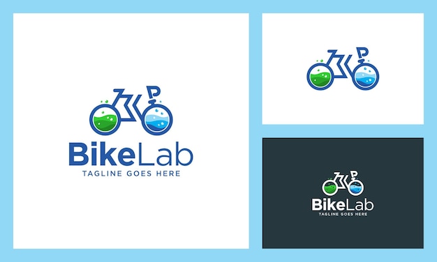 Logo b e l delle iniziali del laboratorio di biciclette