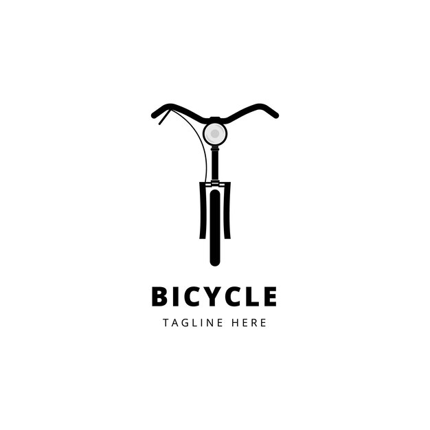 Vector bicycle line logo template vector