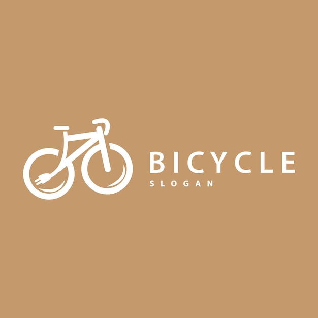 Bicycle Logo Design Template Minimalist Illustration