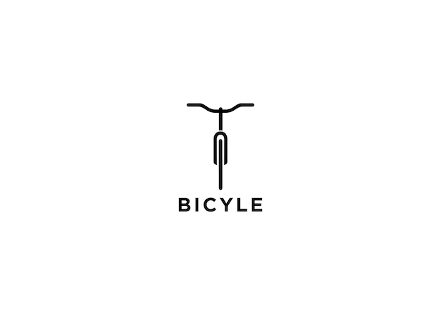 Illustrazione vettoriale di design del logo della bicicletta