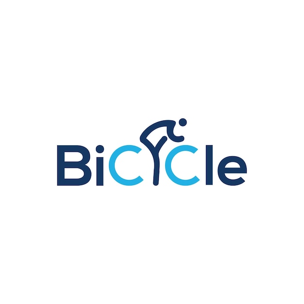 bicycle logo design vector templet