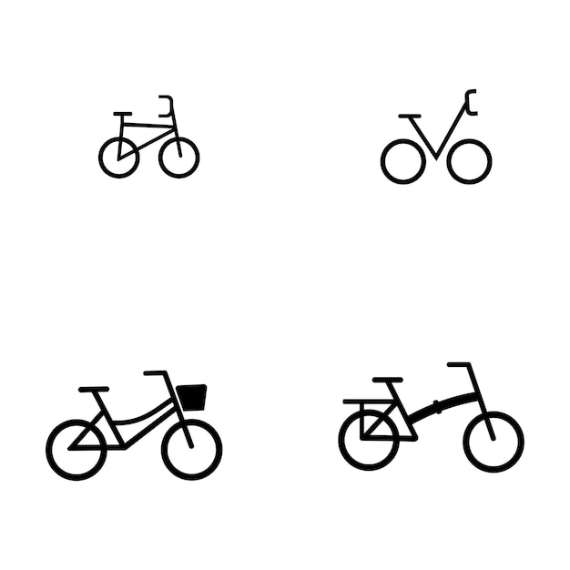 自転車のロゴのベクトル