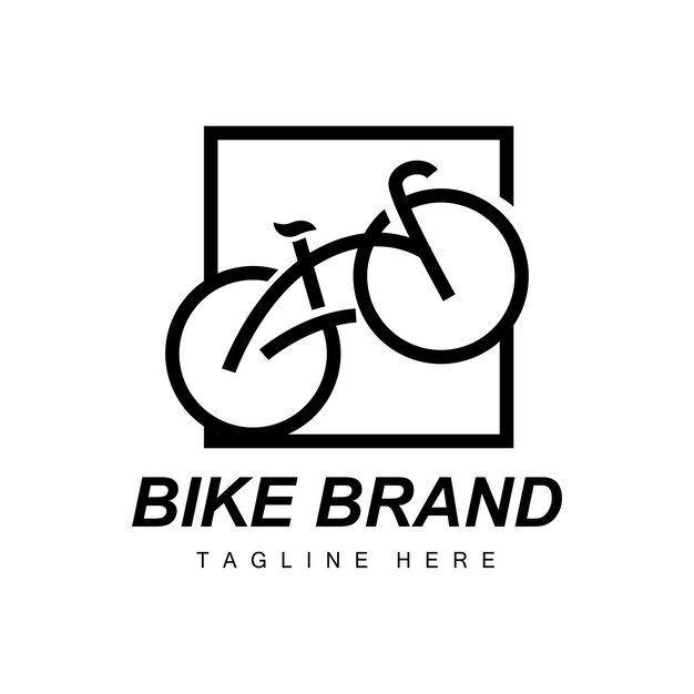 Bicycle Logo Vehicle Vector Bicycle Silhouette Icon Simple Design Inspiration