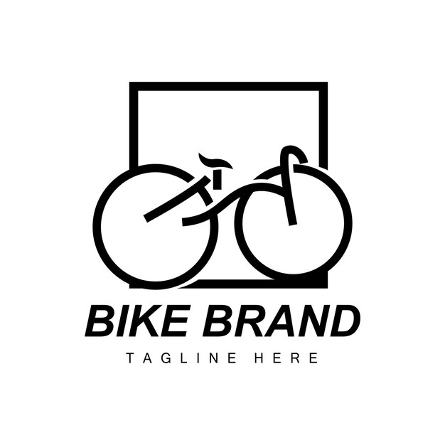 Bicycle Logo Vehicle Vector Bicycle Silhouette Icon Simple Design Inspiration