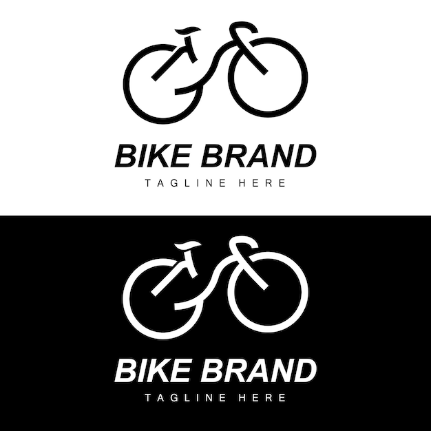 Bicycle Logo Vehicle Vector Bicycle Silhouette Icon Simple Design Inspiration