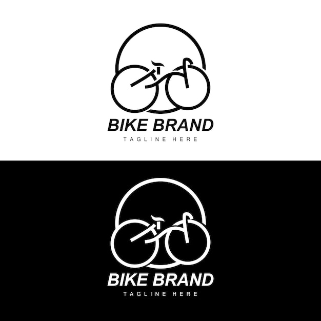 Вектор Велосипед логотип транспортного средства вектор велосипедов силуэт значок простой дизайн вдохновение