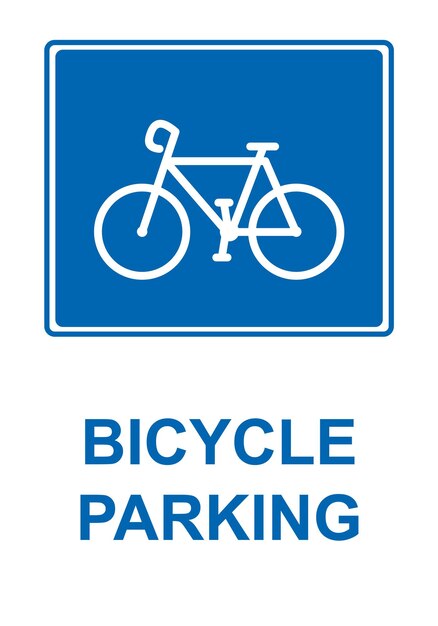 Bicycle parking sign