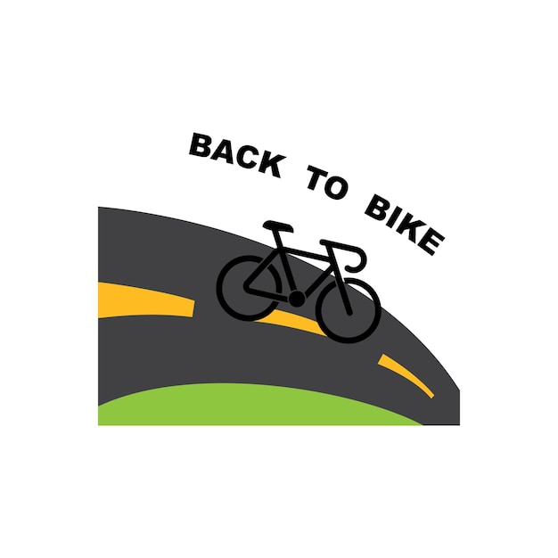 自転車ショップのロゴ デザイン ベクトル画像 自転車ロゴコンセプト アイコン ベクトル シンプルなデザインのモダンなベクトル