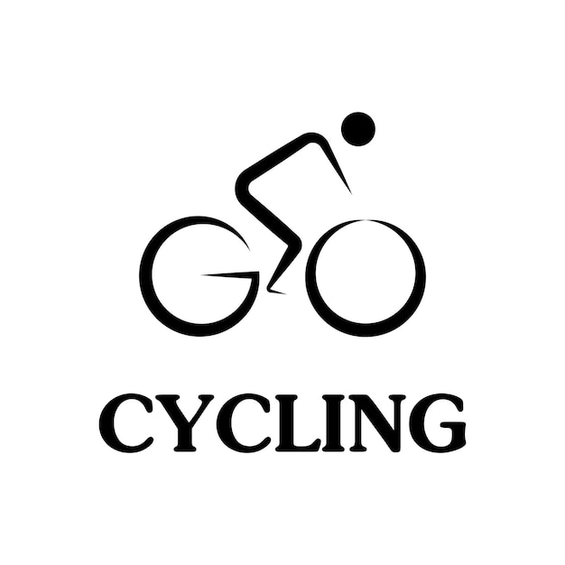 Immagine vettoriale del design del logo del negozio di biciclette vettore icona del concetto di logo della bicicletta vettore moderno dal design semplice