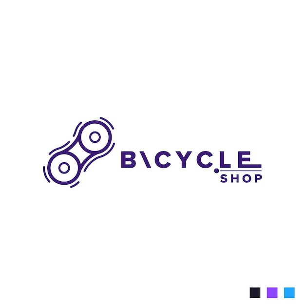 bicycle shop vector logo