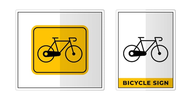 Bicycle Sign Label Symbol Icon Vector Illustration