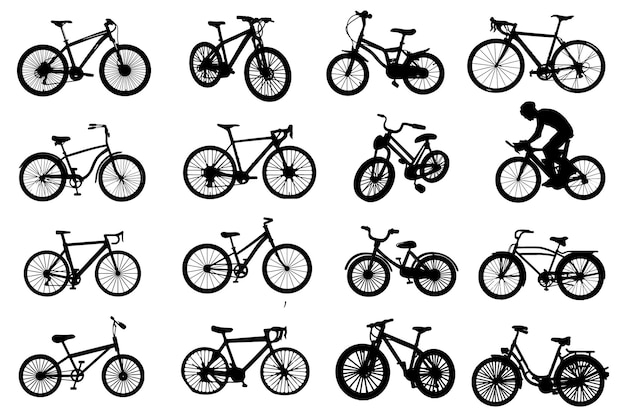 Bicycle silhouette collection