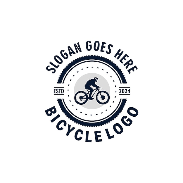 自転車スポーツのロゴデザインのテンプレート