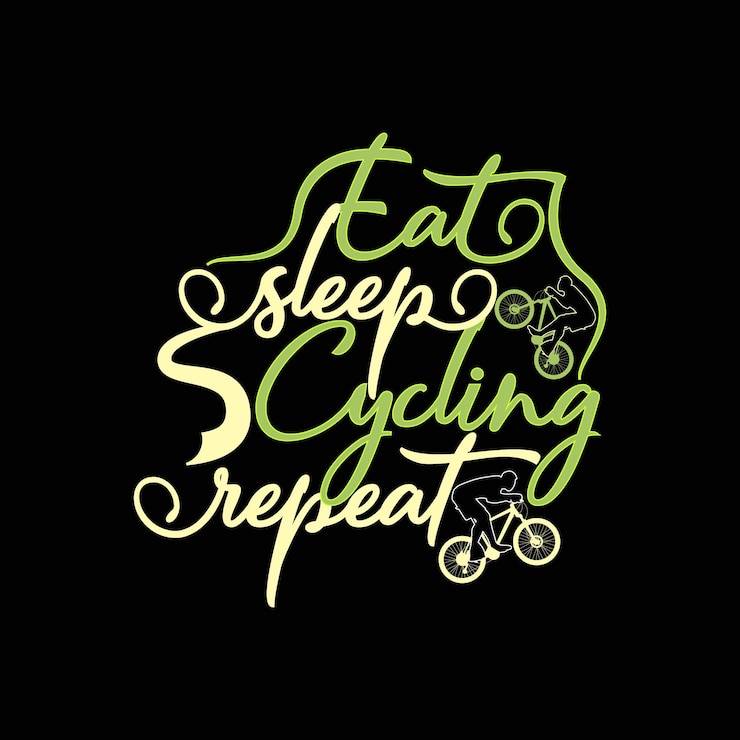 Bicycle t-shirt design, Bicycle l typography, Vector illustration