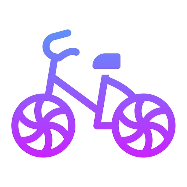 Vettore bicycle vector icon illustration of transport iconset