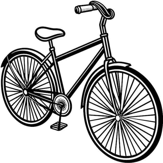 Vector bicycle vector illustration