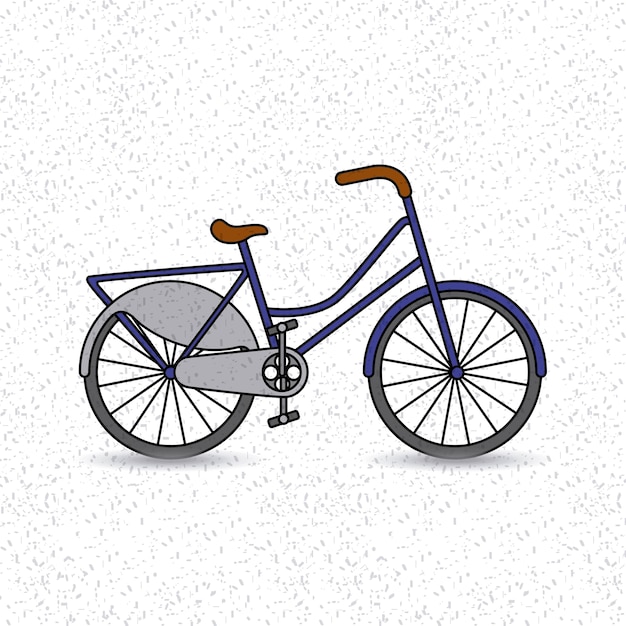 Bicycle vehicle retro icon