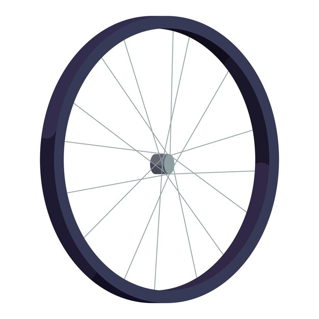 Vector bicycle wheel icon isometric illustration of bicycle wheel vector icon for web design