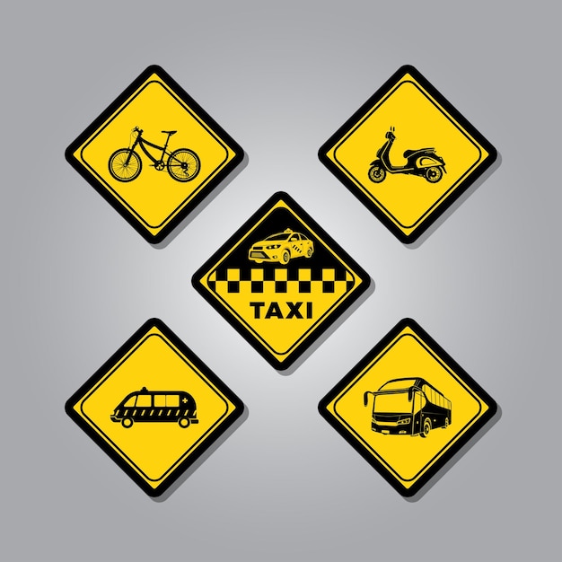 Segno della zona della bicicletta e illustrazione di vettore di progettazione grafica del simbolo
