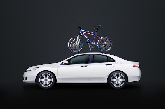 Bicycles on car