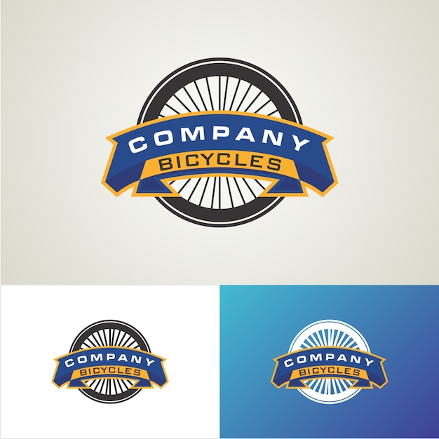 Biciclette logo design template
