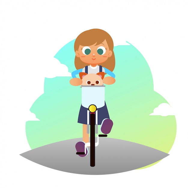 Bicycling illustration