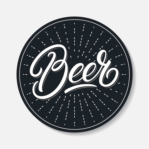 Bier badge ontwerpsjabloon