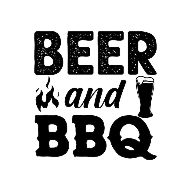 Bier BBQ-t-shirtontwerp