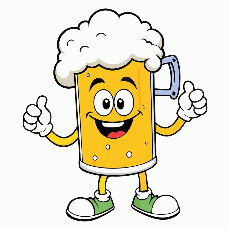Vector bier cartoons clipart vector