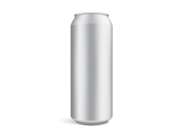 Bier kan geïsoleerd op een witte achtergrond vector mock up sjabloon