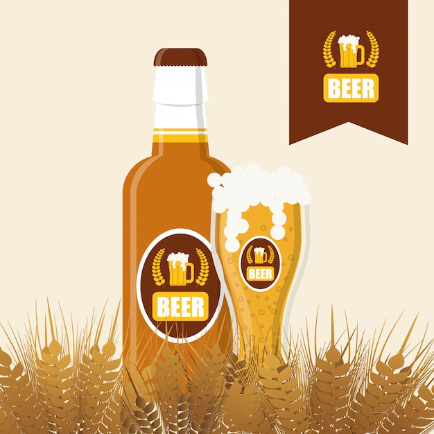 Bier pictogram ontwerp