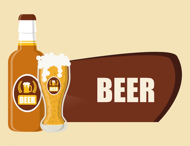 Bier pictogram ontwerp