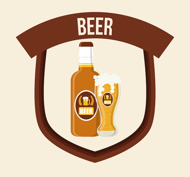 Bier pictogram ontwerp