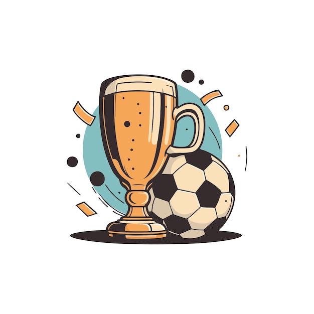 Bier voetbalbeker