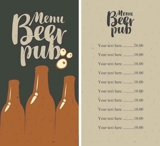 Biercafémenu