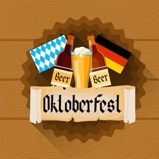 Bierglas oktoberfest festival vakantie decoratie banner