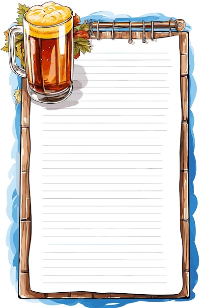 Bierthema oktoberfest briefpapier