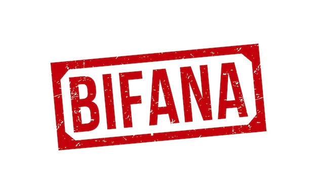 Вектор Резиновая марка bifana grunge на белом фоне резиновая штамп bifana