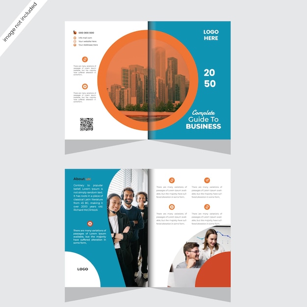 Bifold brochure sjabloon Ontwerp