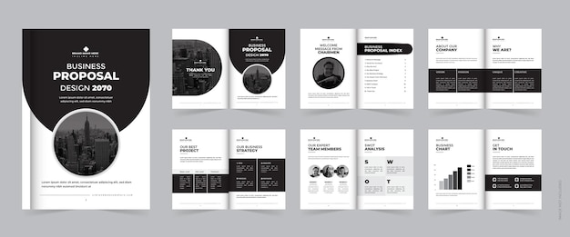 Vector bifold brochure template design for multipurpose use