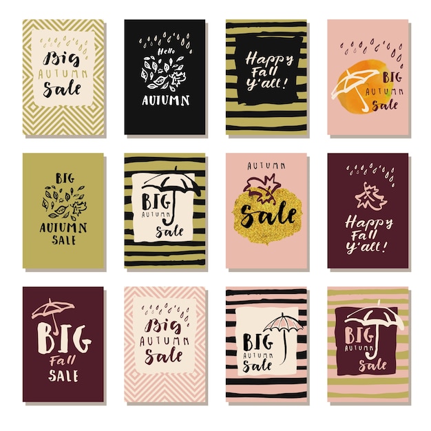 Big autumn sale card collection