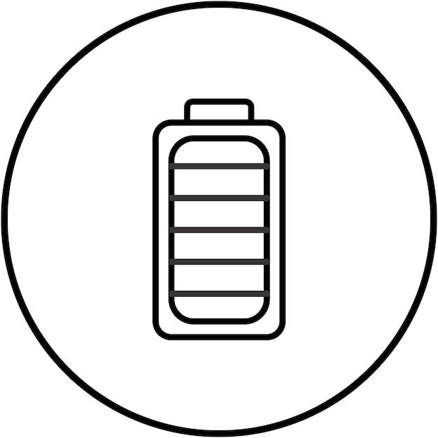 Vector big battery vector icon can be used for battery and power iconset