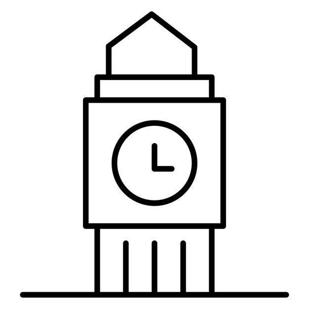 Big Ben Vector Illustration Style