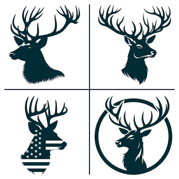 Vector big buck svg american hunting svg deer hunting svg deer shirt design files